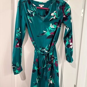 Merona Teal Floral Dress